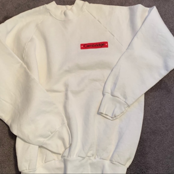 Vintage Tops - Vintage 1990's "Cambridge" promo sweatshirt Sz L